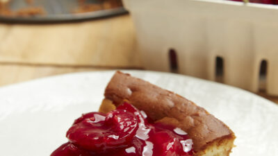 CHERRY MASCARPONE CHEESECAKE