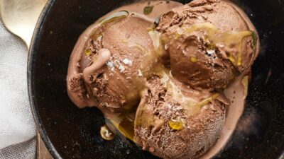 Bittersweet Chocolate and Extra Virgin Olive Oil Ice Cream vertical1