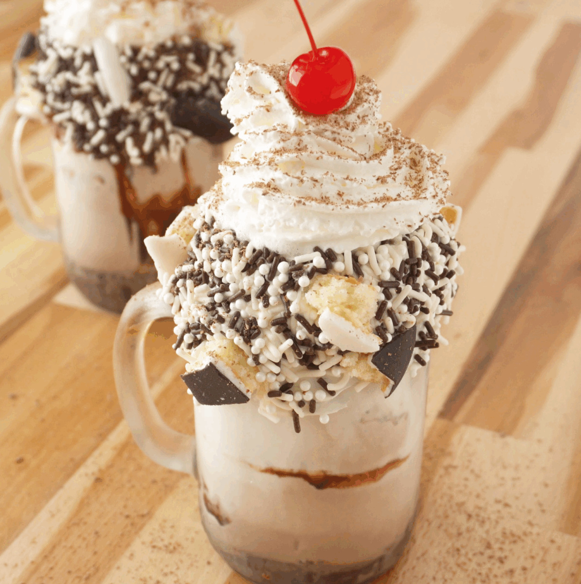 black and white cookie milkshake