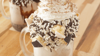 black and white cookie milkshake