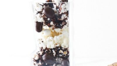 black and white popcorn