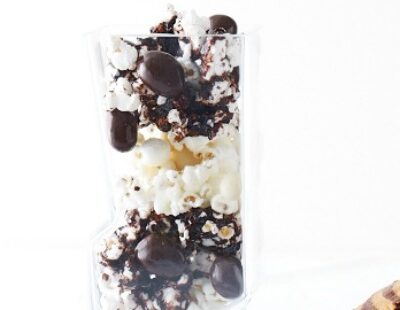 black and white popcorn