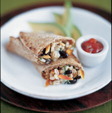 Black Bean and Barley Burrito
