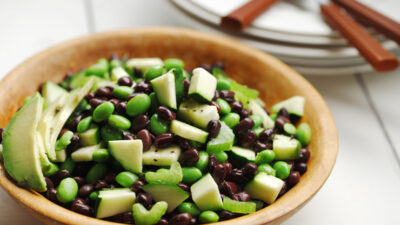 Black Bean and Edamame Avocado Salad