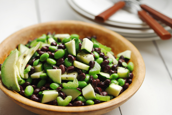 Black Bean and Edamame Avocado Salad