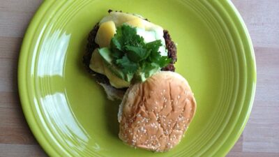 black bean burger