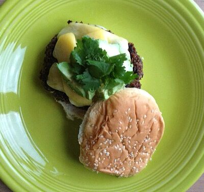 black bean burger