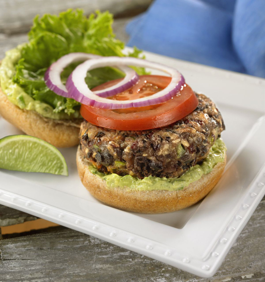 Black Bean Burgers with Avocado-Lime Mayonnaise