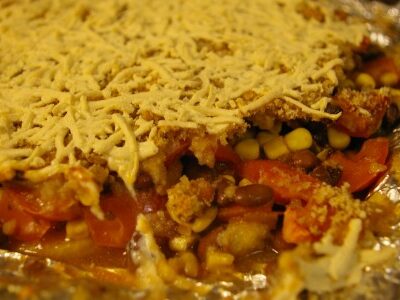 black bean tamale pie