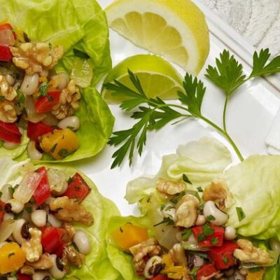 BLACK EYED PEAS LETTUCE WRAPS