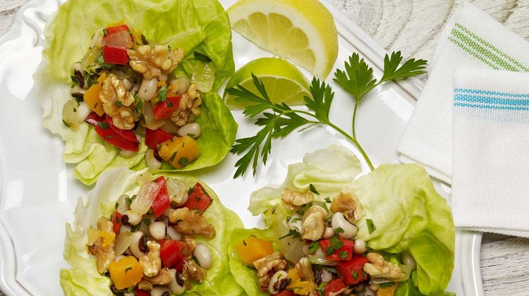 BLACK EYED PEAS LETTUCE WRAPS