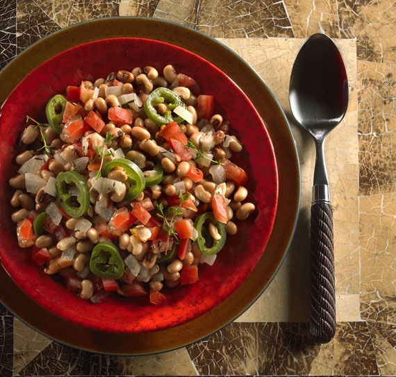 Black-Eyed Peas with Jalapeno and Tomatoes