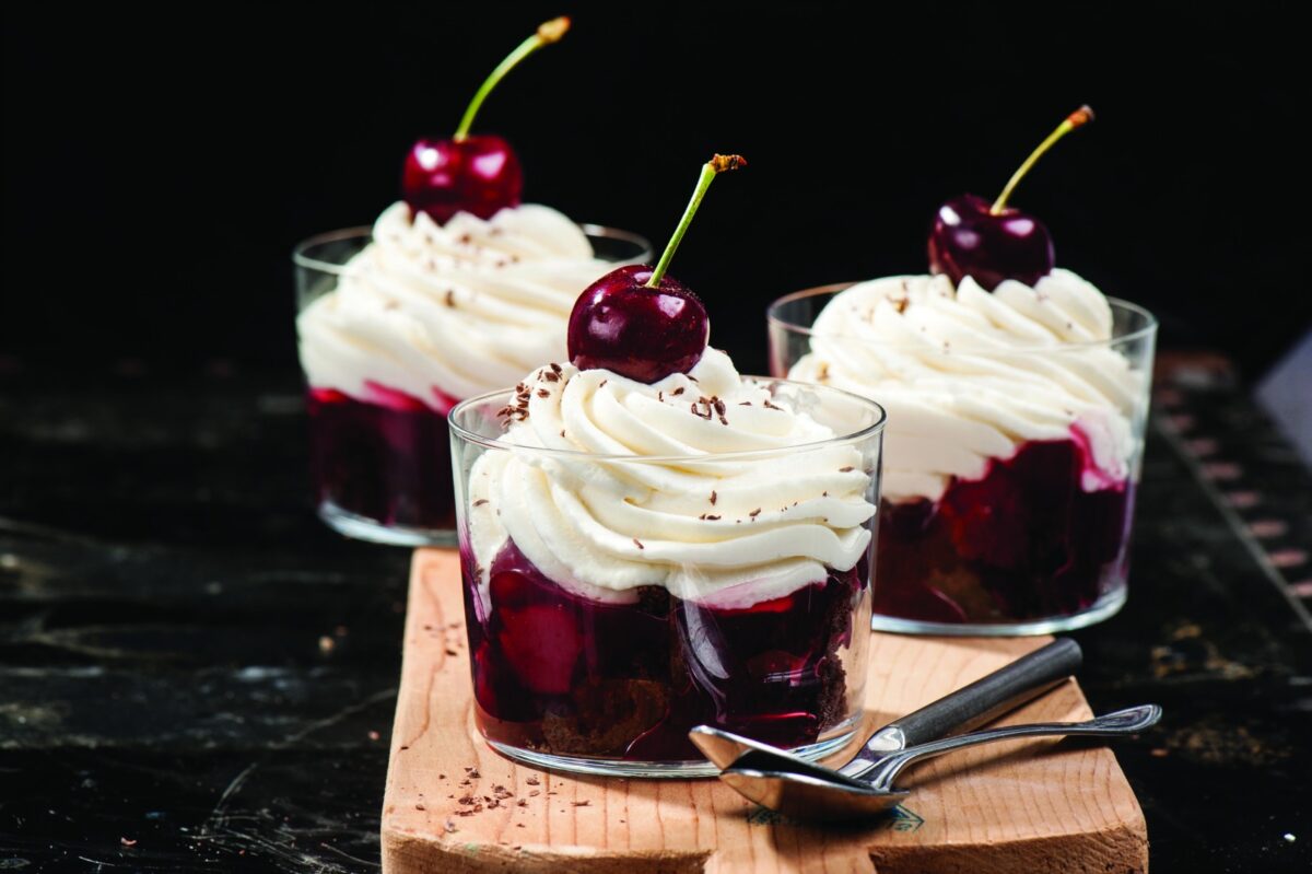 Black Forest Cheesecake Shooters