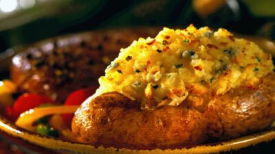 blue cheese double-baked idaho potatoes