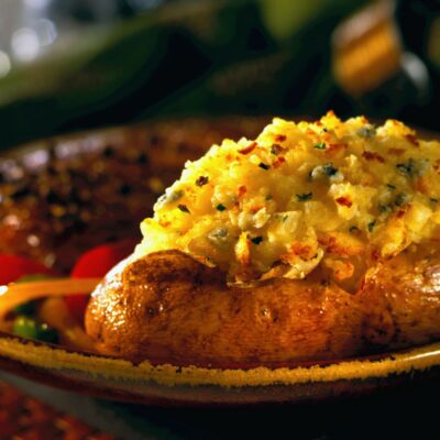 blue cheese double-baked idaho potatoes