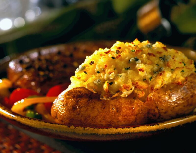 blue cheese double-baked idaho potatoes