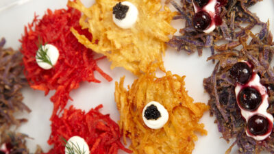 Blue Potato Latkes