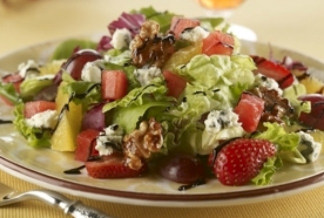 Blue Watermelon Walnut Salad
