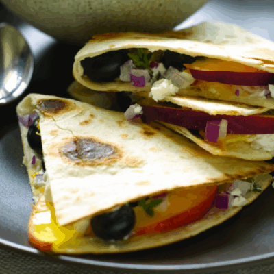 Blueberry Cheese Quesadilla