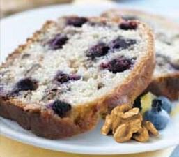 Blueberry Lemon Walnut Bread