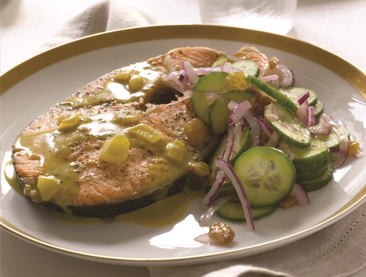 Bombay Salmon with Jasmine Rice