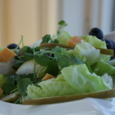 boston lettuce and cheese salad