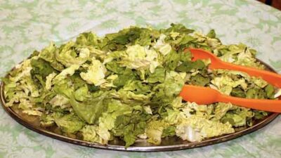 Boston Lettuce and Chopped Herbs with Shallot Cider Dressing Recipe