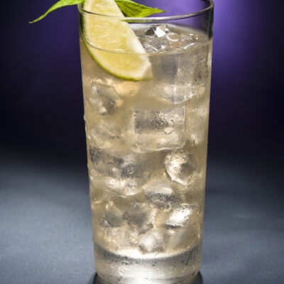 Bourbon and ginger Beer cocktail
