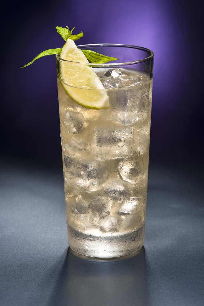 Bourbon and ginger Beer cocktail