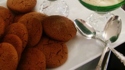 Bourbon Mousse & Gingersnap