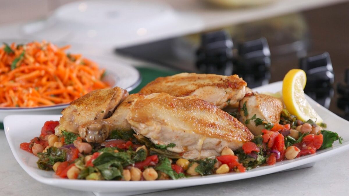 Braised Chicken with Chickpeas
