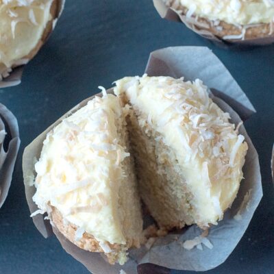 Brazilian coconut truffle cupcake