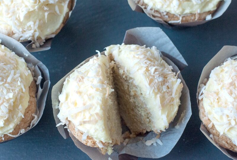 Brazilian coconut truffle cupcake