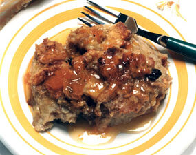 Bread Pudding & Brandy Apricot Sauce