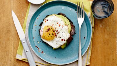 Breakfast Portobello Eggs horizontal