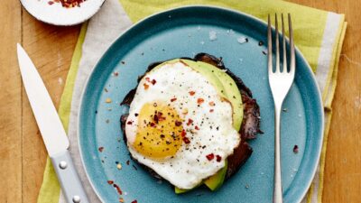 Breakfast Portobello Eggs vertical