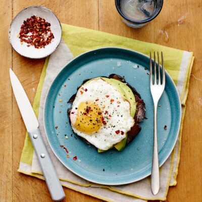 Breakfast Portobello Eggs vertical