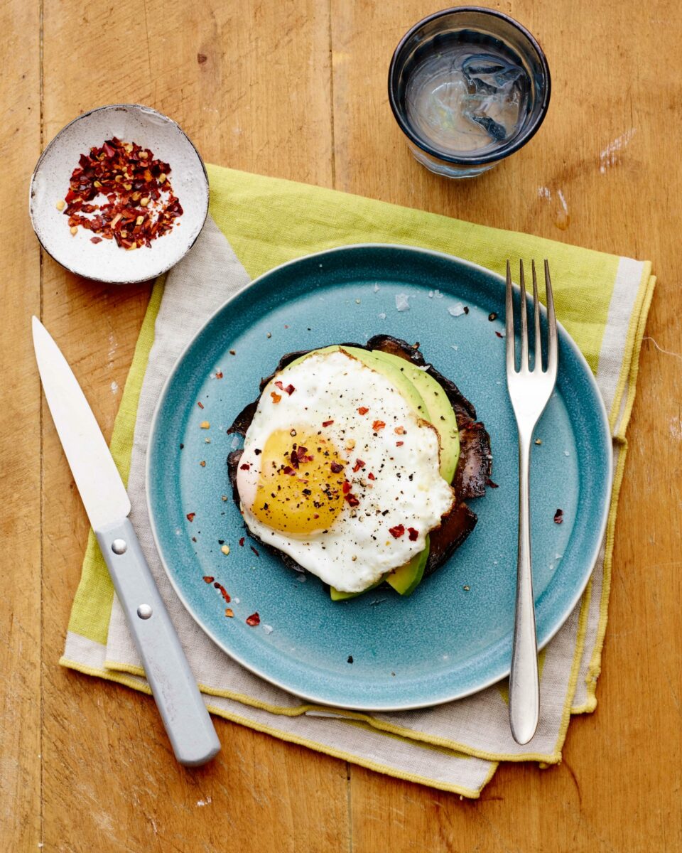 Breakfast Portobello Eggs vertical