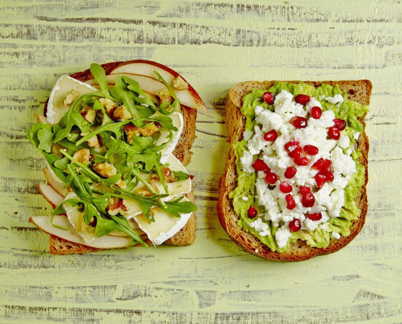 OPEN FACED BREAKFAST SANDWICHES