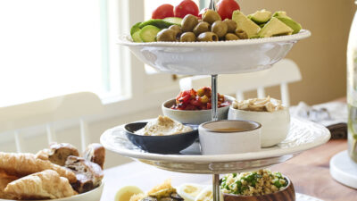 Israeli Inspired Breakfast Tower