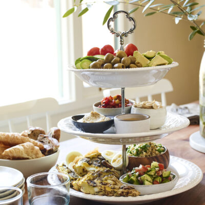 Israeli Inspired Breakfast Tower