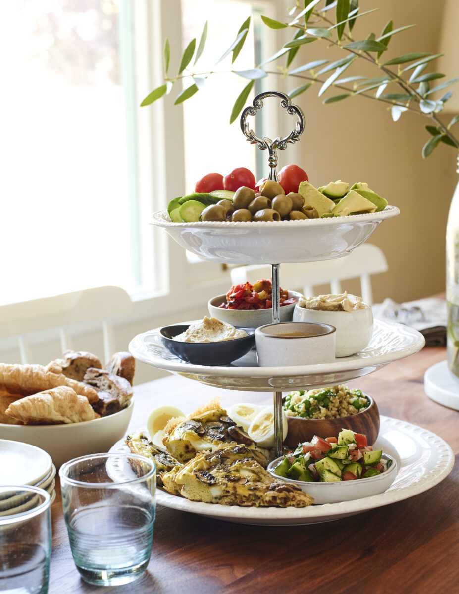 Israeli Inspired Breakfast Tower