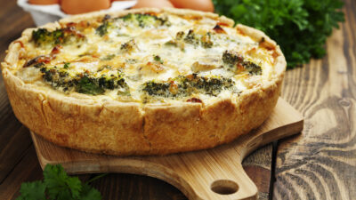 broccoli and mushroom pie