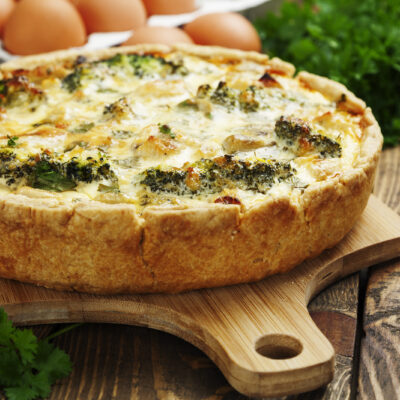 broccoli and mushroom pie