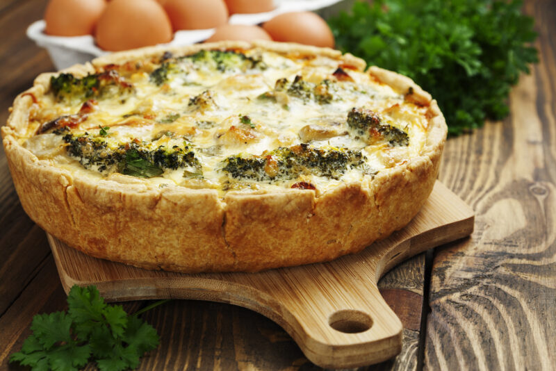 broccoli and mushroom pie