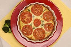 Broccoli Swiss Quiche with Whole Wheat Pie Crust