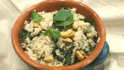 brown basmati rice pilaf