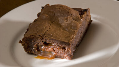 Mocha Brownie with Mocah Caramel Center