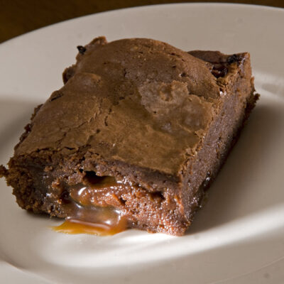Mocha Brownie with Mocah Caramel Center