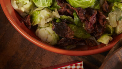 Brussels Sprouts with Beef Bacon